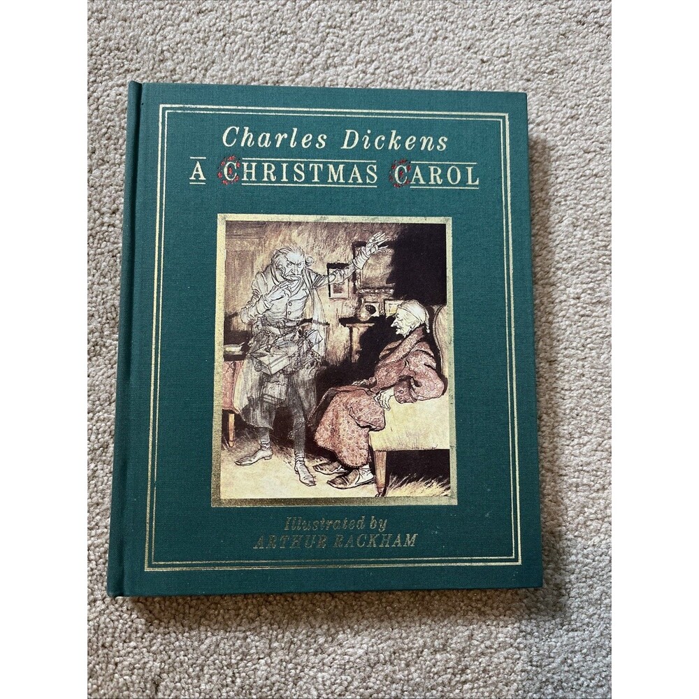 VTG CHARLES DICKENS A CHRISTMAS CAROL 1986 ILLUSTRATED HARD COVER BOOK‎ Mint